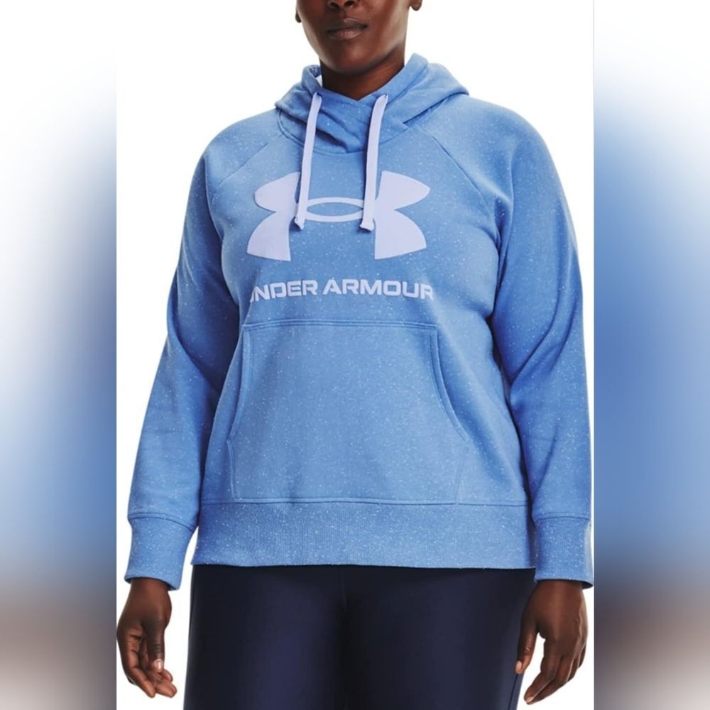 Under Armour Plus Rival Fleece Sweatshirt & UA  Meridian Fitted Leggings Set 3X - Picture 4 of 16